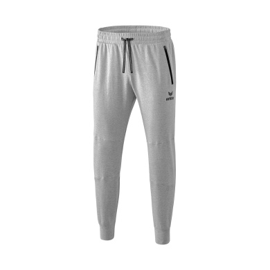 Erima Jogginghose Essential Sweat (Baumwolle) lang hellgrau/schwarz Herren